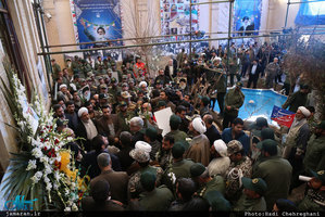 مراسم یوم الله 12 بهمن در بیت امام در قم 