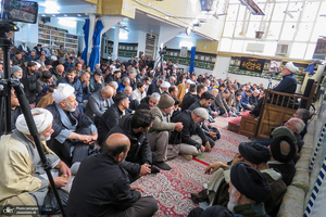 عزاداری شهادت حضرت زهرا (س) در دفتر آیت الله العظمی صانعی (ره)