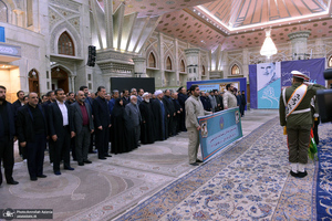 تجدید میثاق رئیس و اعضای هیات امنا کمیته امداد امام خمینی(س) با آرمان بنیانگذار جمهوری اسلامی ایران