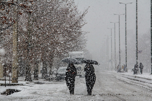 کولاک و برف استان مرکزی را فرا می گیرد