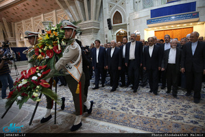 تجدید میثاق وزیر، معاونان، سفرا و روسای نمایندگی های جمهوری اسلامی ایران  در جهان با آرمان های امام خمینی (س) /