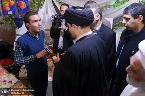بازدید سید حسن خمینی از اولین جشنواره استانی دستاوردهای کانون های فرهنگی تربیتی شهر تهران‎