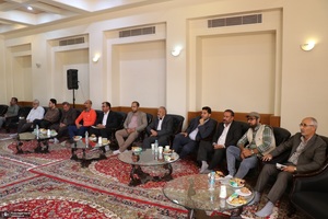 دیدارها معاون فرهنگی و هنری موسسه تنظیم و نشر آثار امام خمینی از شهرستان خمین‎‎