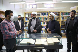 بازدید رئیس موسسه تنظیم و نشر آثار امام خمینی (س) از کتابخانه پژوهشگاه قوه‌قضاییه