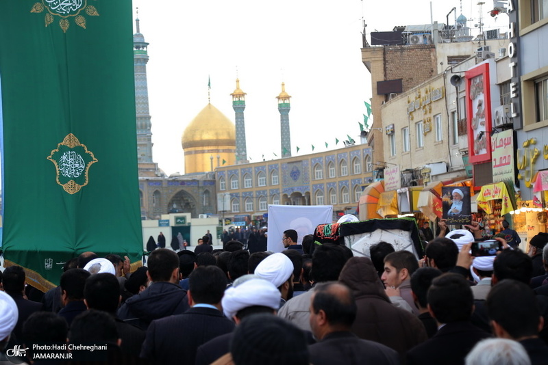 مراسم تشییع و خاکسپاری حجت الاسلام والمسلمین حاج شیخ عباس صالحی منش(ره)