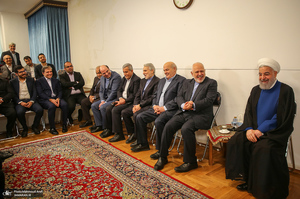 دیدار نوروزی سیاسیون با حسن روحانی