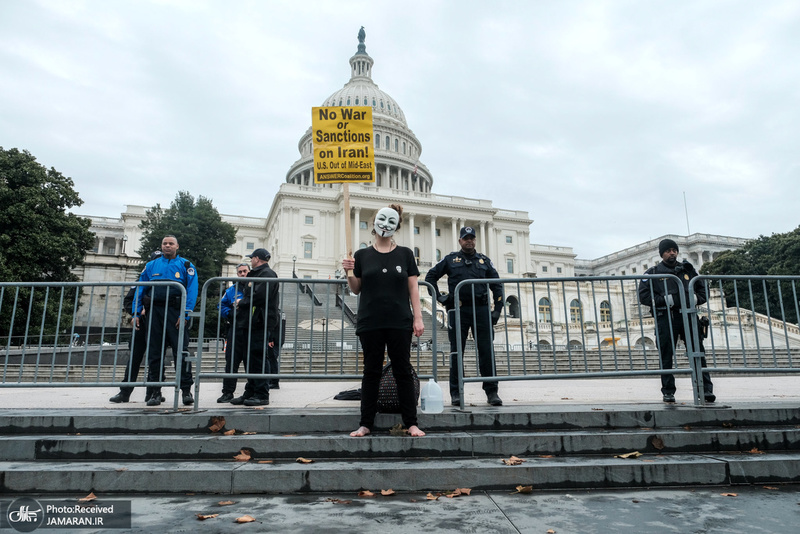 تظاهرات در محکومیت ترور حاج قاسم سلیمانی در شهرهای مختلف آمریکا