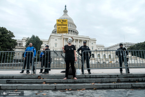 تظاهرات در محکومیت ترور حاج قاسم سلیمانی در شهرهای مختلف آمریکا