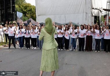 استفاده ابزاری از دختران جوان در تجمع منافقین! + عکس