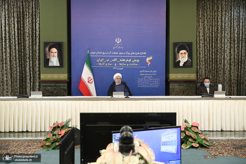 بهره برداری از چندین طرح بزرگ صنعت آب و برق از سوی رییس‌جمهوری