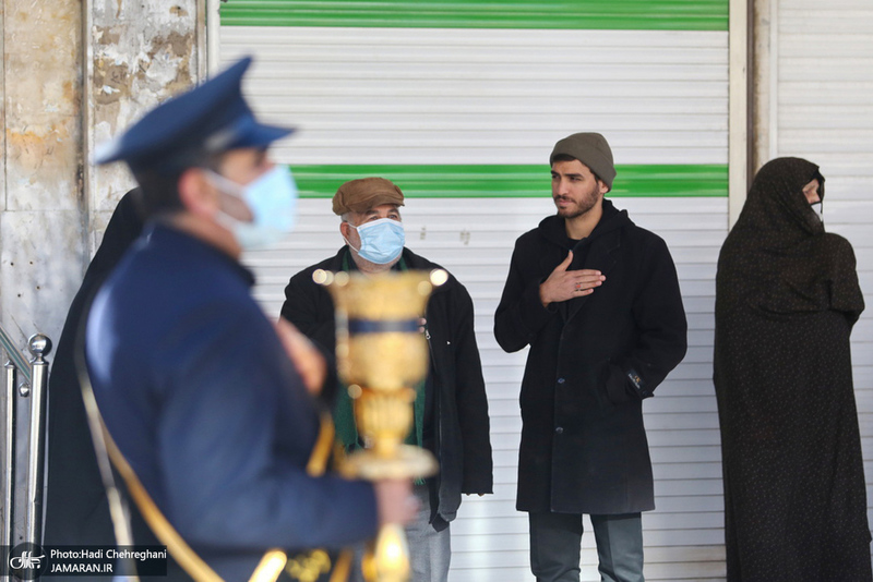 دسته عزاداری خادمان حرم کریمه اهل بیت (ع) در روز شهادت حضرت زهرا (س)‎‎