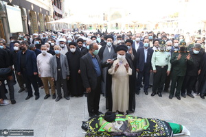 مراسم تشییع حجت الاسلام و المسلمین سید محمد جواد حسینی کاشانی(ره)