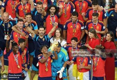 ویدیوی جشن قهرمانی اسپانیا در جام جهانی 2026
