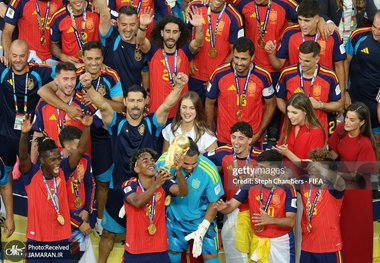 ویدیوی جشن قهرمانی اسپانیا در جام جهانی 2026