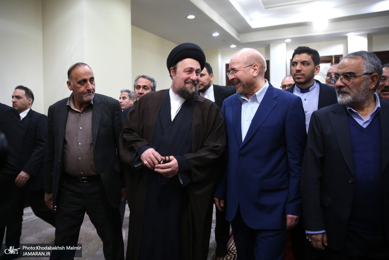 تجدید میثاق رئیس و جمعی از نمایندگان مجلس شورای اسلامی با آرمان‌های امام خمینی(س)-2