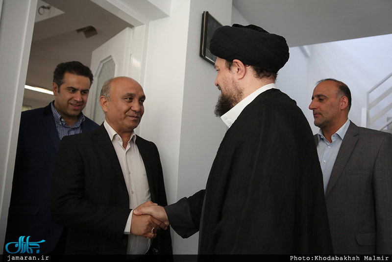 دیدار جمعی از اعضای شورای شهر مشهد با سید حسن خمینی 