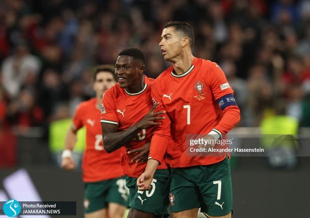 ویدیو| شادی گل جنجالی رونالدو بعد از گل پرتغال به اسپانیا