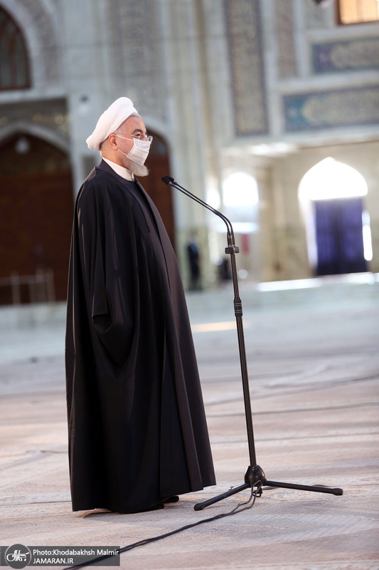 تجدید میثاق رئیس جمهور و اعضای هیأت دولت با آرمان‌های حضرت امام(س)