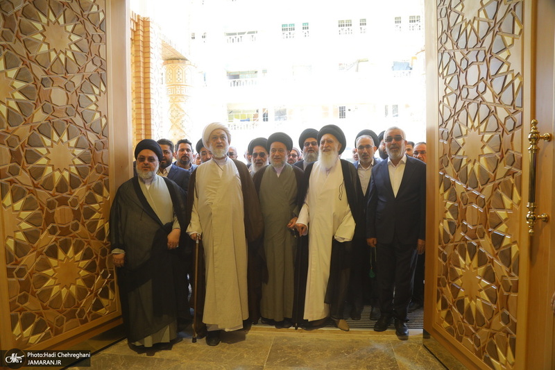 مراسم افتتاح حسینیه آیت الله العظمی بروجردی (ره) در شهر سامرا