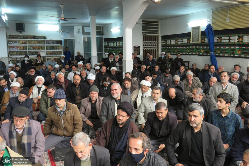 مراسم عزاداری شهادت حضرت فاطمه زهرا (س) در دفتر آیت الله العظمی صانعی (ره)