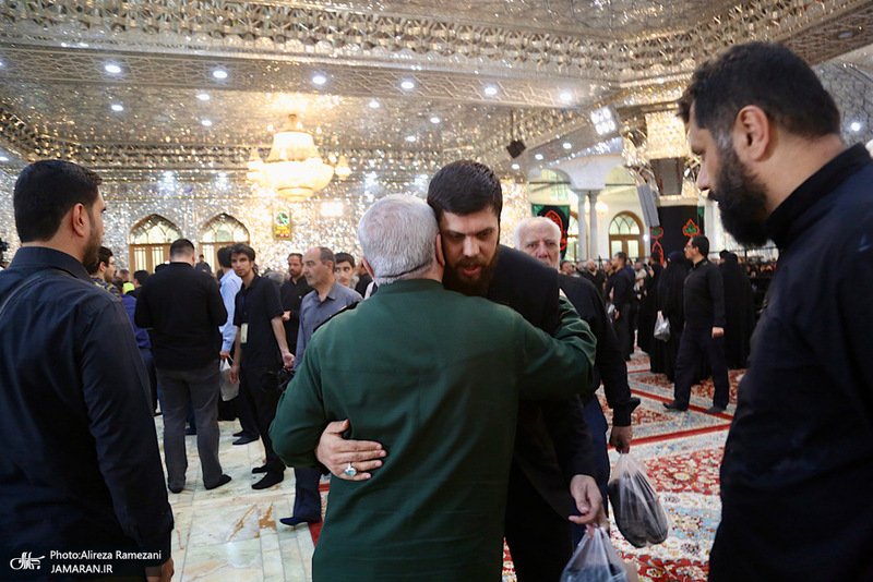 مراسم تشییع پیکر شهیدان سردار حسین سلامی و مسعود شانه ای