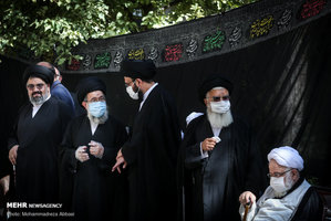 مراسم تشییع پیکر آیت الله سید عبدالجواد علم الهدی