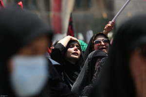 مراسم وداع با رهبر شهید انقلاب در مصلی تهران