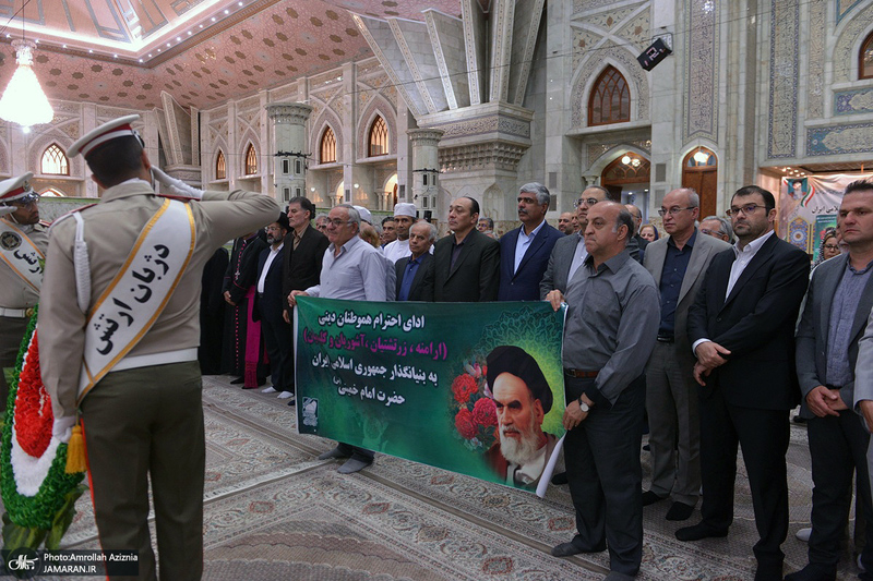 ادای احترام نمایندگان ادیان الهی به مقام شامخ امام خمینی (س)