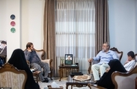 دیدار لاریجانی با خانوادهٔ سرداران شهید محرابی و شادمانی (4)