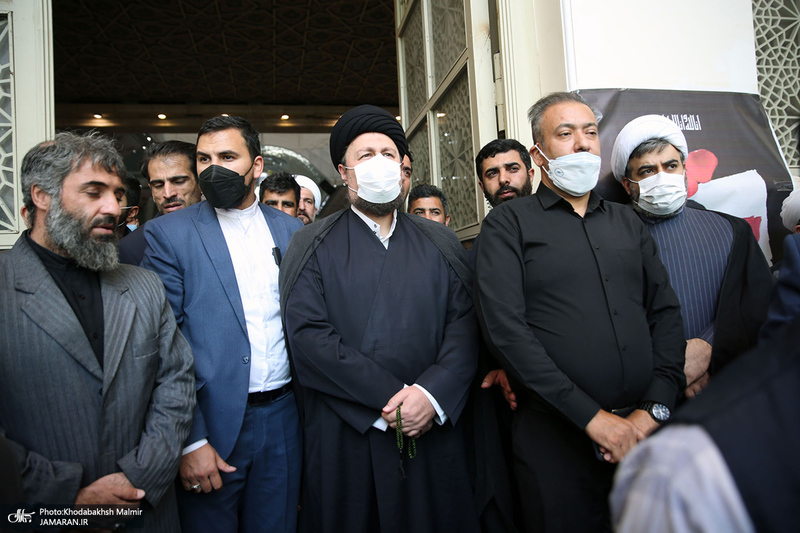 خاکسپاری پیکر حجت الاسلام و المسلمین سید محمود دعایی در حرم امام خمینی (س)