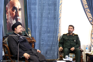 دیدار مسئولان قرارگاه فهمیده با سید حسن خمینی