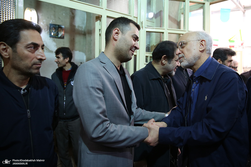 مراسم تشییع مرحوم حسن غفوری فرد از حسینیه جماران