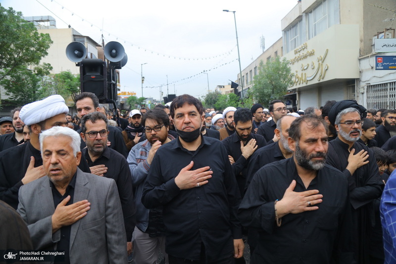 دسته عزاداری شهادت حضرت علی (ع) با حضور آیت‌الله العظمی وحید خراسانی