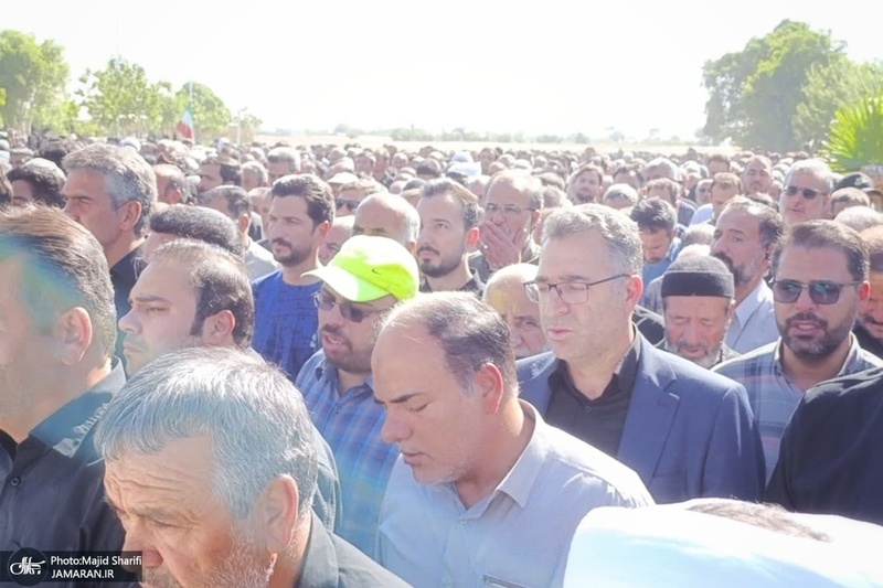 تشییع پیکر مطهر هشت شهید جنایات رژیم صهیونیستی در خمین