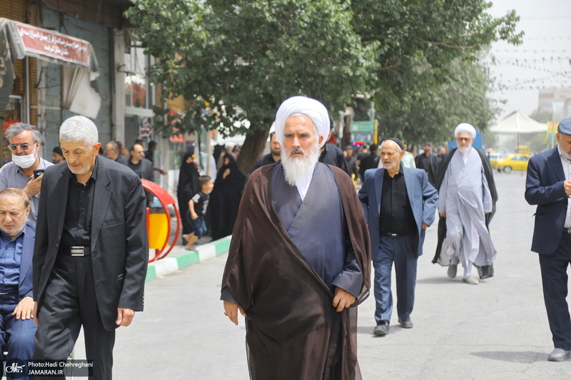 مراسم تشییع و خاکسپاری آیت الله حسن صانعی (ره) در قم