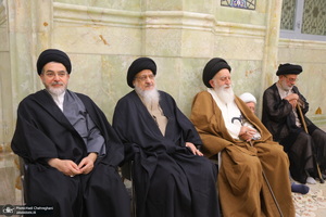 مراسم ترحیم و بزرگداشت آیت الله سید محمدعلی شیرازی در مسجد اعظم قم