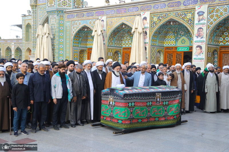 مراسم تشییع و خاکسپاری آیت الله نورالله شاه آبادی(ره) در قم
