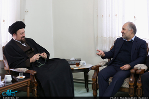 دیدار اعضای بانک قرض الحسنه رسالت با سید حسن خمینی 