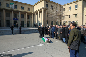 مراسم تشییع پیکر رضا رئیس طوسی استاد دانشکده حقوق و علوم سیاسی دانشگاه تهران