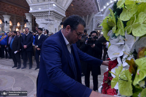 تجدید میثاق وزیر و مدیران وزارت صنعت، معدن و تجارت با آرمان های امام(س)