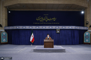 سخنرانی رهبر معظم انقلاب در ارتباط تصویری با مردم آذربایجان شرقی