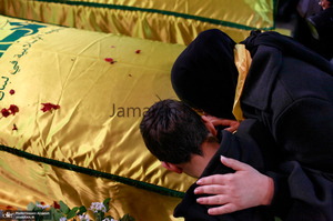 مراسم تشییع شهدای حزب الله در بیروت