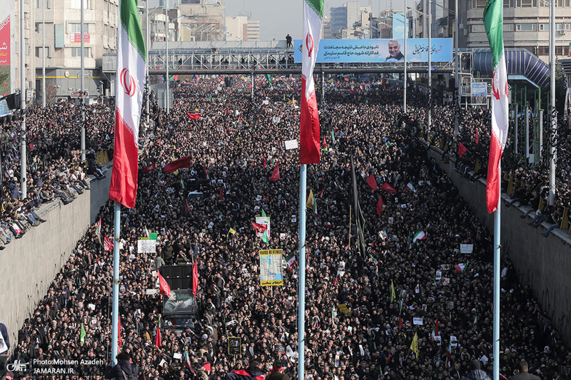 حضور میلیون ها تهرانی در تشییع پیکر مطهر سردار قاسم سلیمانی - 5