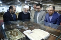 روحانی به سازمان اسناد و کتابخانه ملی ایران رفت (6)