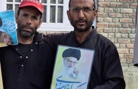 راهپیمایی در حمایت از رهبر انقلاب در کشمیر ھند  (1)