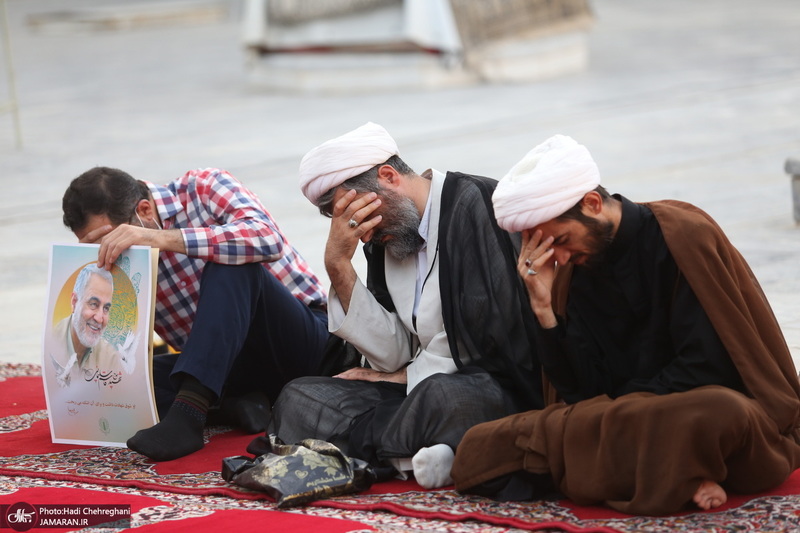 مراسم بزرگداشت حضرت امام خمینی(س) در مدرسه فیضیه قم