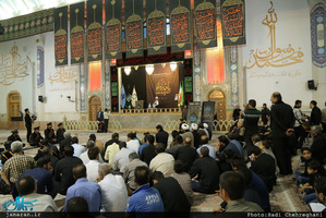 آیین افتتاح رادیو محرم با حضور آیت الله العظمی مکارم شیرازی