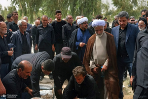 مراسم تشییع و خاکسپاری آیت الله حسن صانعی (ره) در قم