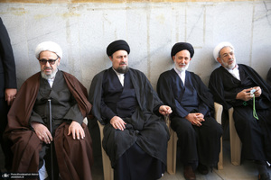 مراسم تشییع آیت الله رحمت (ره)  در حرم مطهر امام خمینی(س)