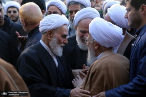 مراسم تشییع و خاکسپاری آیت الله سید هاشم رسولی محلاتی(ره) در قم